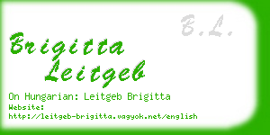 brigitta leitgeb business card